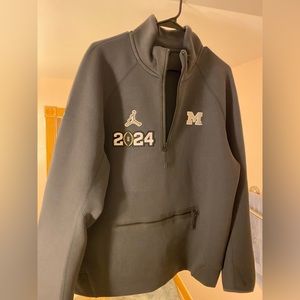 Michigan Jordan College Football Playoff Media 1/4 Zip